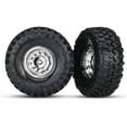 thumbnail image 2 of Traxxas 8177 Canyon Trail Tires & 1.9 Chrome Wheels(2): 1/10 TRX-4, 2 of 2