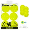 thumbnail image 3 of Franklin Sports X-40 Outdoor Pickleballs - USAPA - Regulation Size - Optic Yellow - 6 Pack - 0.92oz, 3 of 15