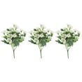 thumbnail image 1 of Ramo de margaritas artificiales de 3 piezas para el hogar, arreglo floral creativo, decoración, 1 of 6