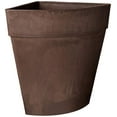 thumbnail image 2 of Arcadia Garden Products HA45C Traditional Corner Pot, 13.5 by 17.5", Chocolate, Inches, 2 of 4
