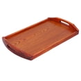 thumbnail image 2 of Loewten Serving Tray,Wood Tray,Rectangular Wooden Tray With Handle Food Serving Tray Storage Tray For Dinner Restaurant, 2 of 8