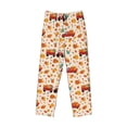 thumbnail image 2 of Fotbe Pumpkins On Red Car And Tractor Men's Pajama Pants,Sleepwear Pants,Pj Bottoms Drawstring And Pockets-Large, 2 of 7
