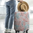 thumbnail image 2 of Pink Paisley and Floral Pattern Luggage Cover Fashion Suitcase Cover Baggage Covers Fit 25-28 Inch Luggage (Go Travel), 2 of 5
