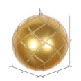 thumbnail image 3 of Vickerman MT198208D Ornement en Filet Pailleté Or 6 Po. - 2 par Sac, 3 of 3