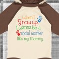 thumbnail image 4 of Inktastic Social Worker Like Mommy Boys or Girls Long Sleeve Baby Bodysuit, 4 of 5