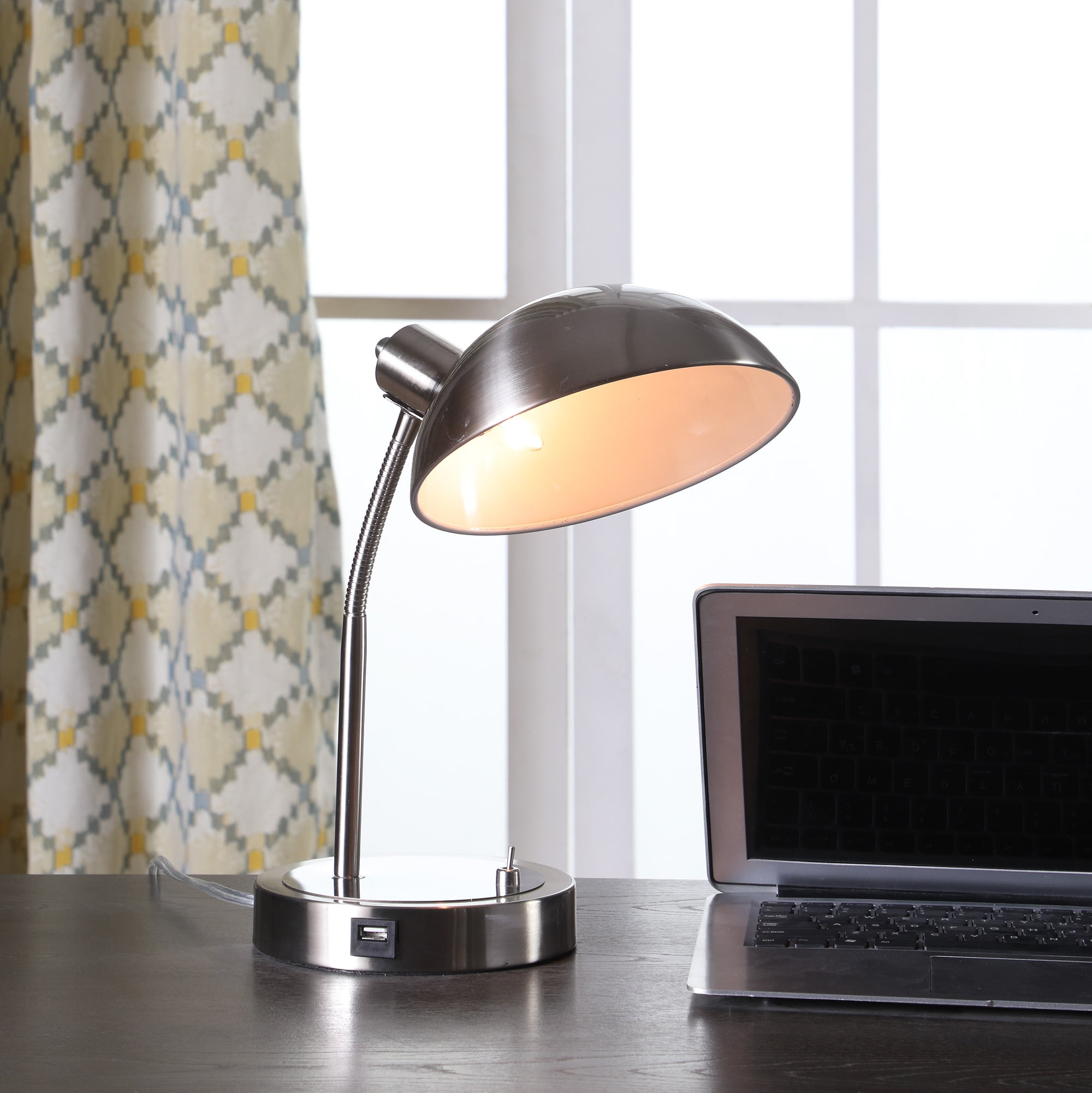 O’Bright Dimmable LED Desk Lamp with USB Charging Port Full Range 5V/2A 