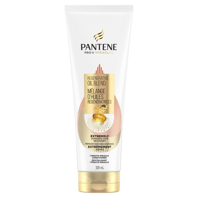 Pantene Pro-V Miracles Extreme Damage Care Regenerative Oil Blend 1 Minute Miracle Conditioner, 325 mL