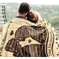 thumbnail image 2 of 25th Anniversary Blanket Gifts,25th Anniversary Wedding Gifts for Couple,25th Silver Anniversary Marriage Gifts,25 Year Anniversary Marriage Gifts for Husband,Wife,Dad Mom,Throw Blanket 60"x50", 2 of 5