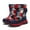 Red, variant on Otqutp Kids Girls Flatform Footwear Boys' Cotton Shoes Camouflage and Thickened Winter Warm Cotton Boots for Children's 4 To 14 Years