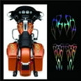 1set Motorcycle Flame Sticker for Gas Tank & Fender Decals Vinyl Laser