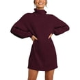 thumbnail image 3 of Vestido De Suéter Con Mangas Farol Largas, Vestidos De Suéter Para Mujer, Suéter Informal Para Dama Para La Oficina Para Ir De Compras ANGGREK Otros, 3 of 6