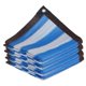 thumbnail image 5 of Red de protección solar espesante de material PE, tela de sombra azul y blanca, cubierta de sombra para 2mx3m, 5 of 9