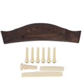 thumbnail image 1 of Acoustic Guitar Bridge Parts Replacement Accessories Rosewood Saddle Nut Pins Endpin Set, 1 of 5