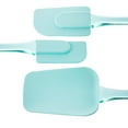 thumbnail image 3 of Silicone Spatula Set of 3 - Flexible Rubber Spatula, Spoonula, and Mini Scraper - Kitchen Baking Tools for Nonstick Cookware, 3 of 7