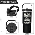 thumbnail image 5 of 1pc 30oz Tumbler with Straw & Handle - Insulated Stainless Steel Cup | Holiday Gift for Man Women (Christmas, Valentine's, Birthday), 5 of 7