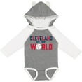 thumbnail image 3 of Inktastic Cleveland Vs. the World Blue and Red with Baseball Boys or Girls Long Sleeve Baby Bodysuit, 3 of 5
