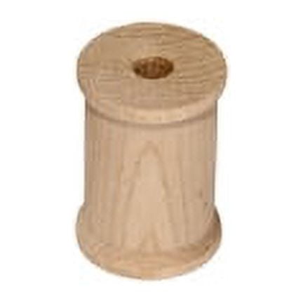 20 Pcs Unfinished Wooden Thread Spools1/2" tall x 1/2" wide w/ 1/8 hole