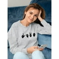 thumbnail image 2 of Sign Language Iv Sweatshirt Women -Emma Scarvey Designs, Female 5X-Large, 2 of 4