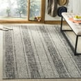 thumbnail image 5 of SAFAVIEH Courtyard Robert Striped Indoor/Outdoor Area Rug, 9' x 12', Light Grey/Black, 5 of 15