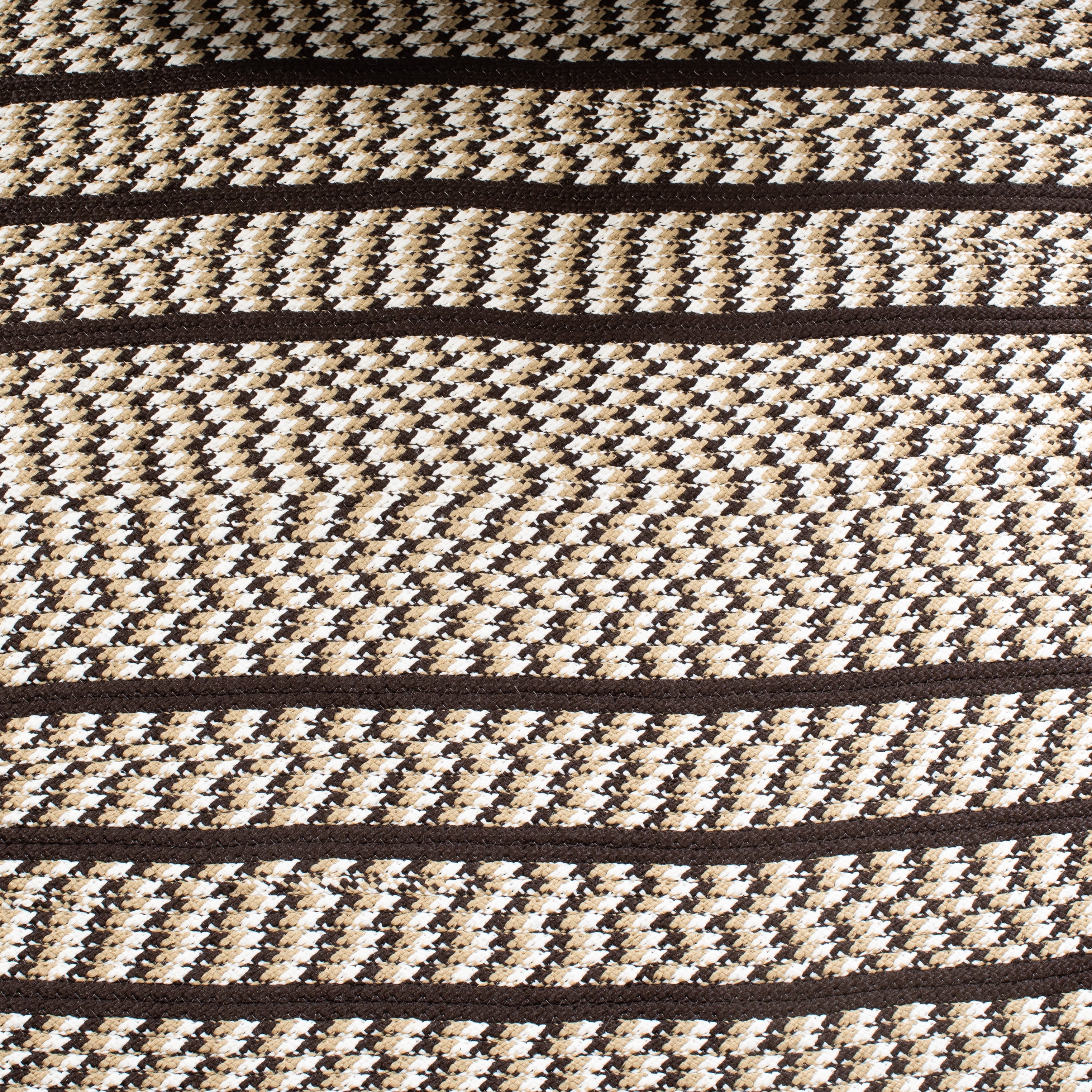 SAFAVIEH Braided Tanisha Bordered Reversible Area Rug, Ivory/Black, 8' x 10' Oval