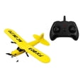thumbnail image 3 of Avión planeador de espuma con control remoto FX-803 de 2 canales para niños y adultos Amarillo, 3 of 7