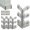 Silvery, variant on 4 Pcs Baseboard Corner Protectors,Vintage Metal Baseboard Guards for Furniture Edges, Vintage Metal Corner Protector Table Corners Edge Cover Safety Bracket with Screws
