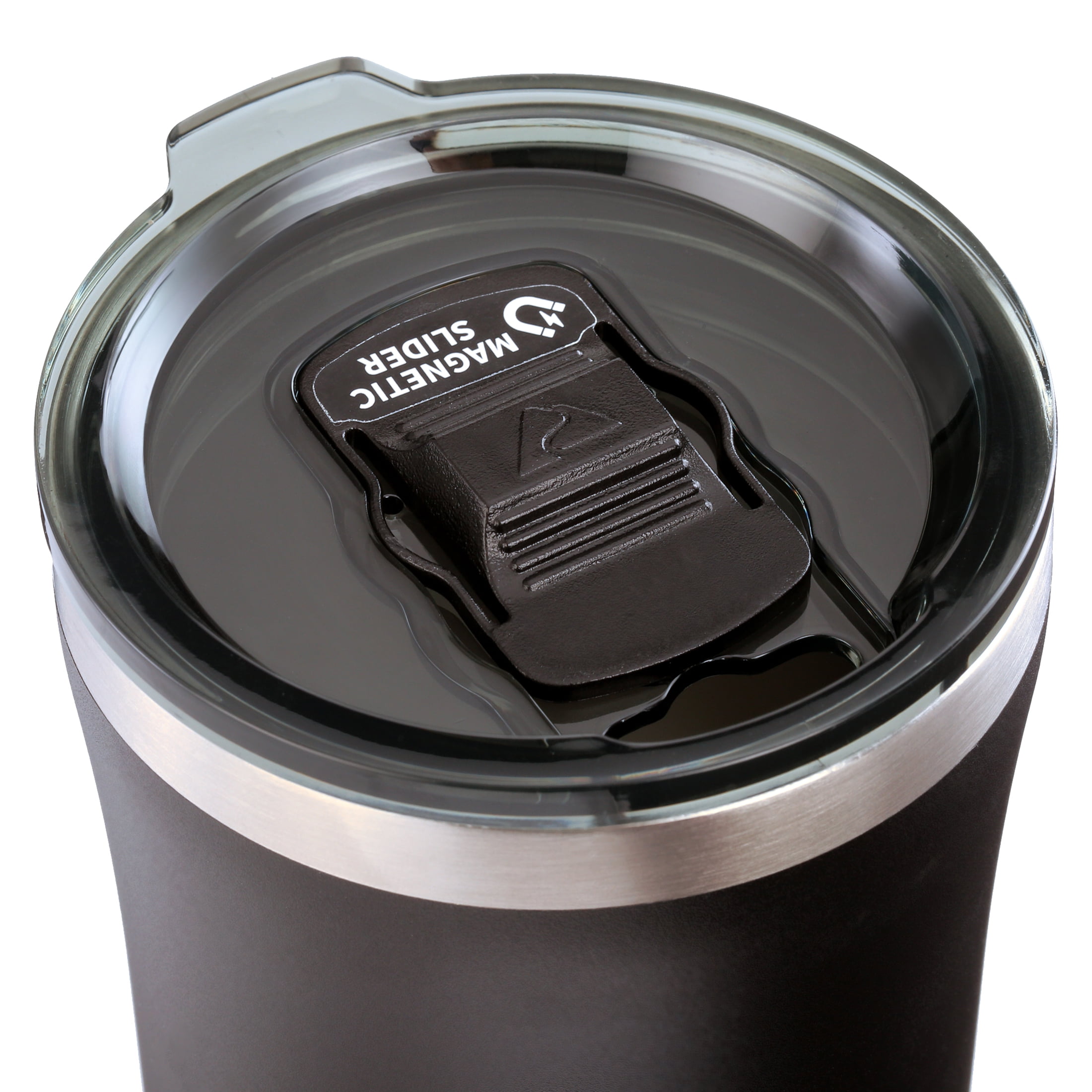 (3 pack) Ozark Trail 18 oz Stainless Steel Insulated Tumbler with Cork Bottom, Black