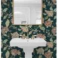 thumbnail image 2 of NextWall  Kianna Jacobean Peel and Stick Wallpaper 20.5 in. W x 18 ft. L - Victorian Jade, 2 of 12