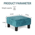 thumbnail image 3 of Homebeez Small Rectangle Foot Stool,Ottoman Footrest Stool with Non-Skid Plastic Legs,Small Step Stool for Couch, Desk, Office, Living Room, Dogs, 3 of 5