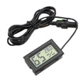 thumbnail image 3 of Termómetro higrómetro digital mini medidor electrónico de temperatura y humedad para interiores y exteriores con sonda, 3 of 12