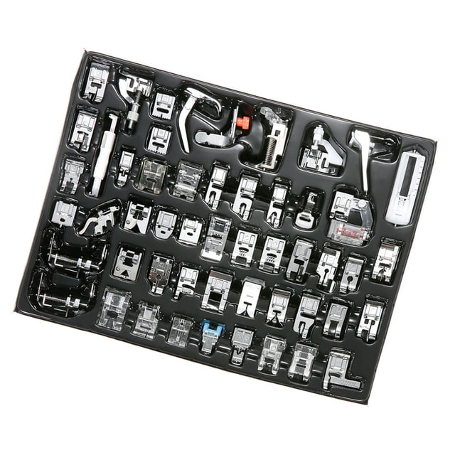 52pcs Máquina de coser profesional de la máquina de coser Presser pies conjunto compatible para la m Tomshoo Prensatelas para máquina de coser
