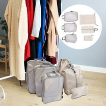 CIMAXIC 6Pcs Travel Packing Organizers Polyester Simple Compression for Travelers Business Travel