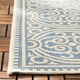 thumbnail image 3 of SAFAVIEH Beach House Rosario Geometric Indoor/Outdoor Runner Rug, Cream/Blue, 2'2" x 12', 3 of 8
