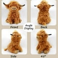 thumbnail image 3 of Highland Cows Stuffed Animal Dolls Scottish Highland Cows Plush Toys Cute Farm Plushie Christmas Birthday Gifts for Adults Kids Boys Girls, 3 of 8