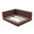 thumbnail image 1 of Homylin Upholstered Bed PU Sofa Bed Twin Full Size Bed Frame, 1 of 7