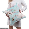 thumbnail image 4 of Ambesonne Cherry Fabric by the Yard Upholstery, Butterflies Sakura, 5 Yards, Multicolor, 4 of 4