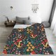 thumbnail image 5 of Balery Mushrooms And Flowers Manta de Felpa Suave y Acogedora – Cobija de Franela Aterciopelada para Cama, Lavable y Cálida para Sofá, Mascotas, Transpirable-80"x60", 5 of 7