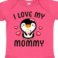 thumbnail image 4 of Inktastic I Love My Mommy with Cute Penguin and Hearts Girls Baby Bodysuit, 4 of 5