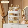 thumbnail image 2 of FcBaudy Cosmetic Storage Box Desktop Storage Dusted Proof Mask Lipstick Crossed Border Plastic Storage Shelf A receptacle, 2 of 7