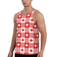 thumbnail image 2 of Fotbe Maple Leaves1 Pattern Men's Quick Dry Workout Tank Top Gym Muscle Tee Fitness Bodybuilding Sleeveless T Shirt Breathable Workout Shirt-Small, 2 of 9