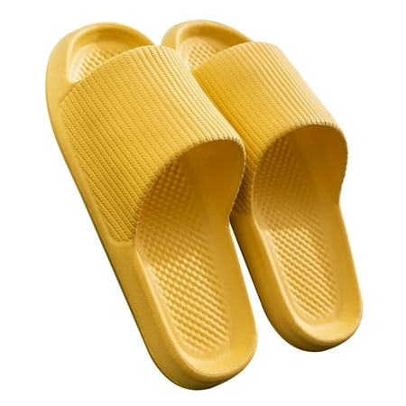 

Cloud Slippers for Women and Men Pillow Slippers Bathroom Sandals Womens Mens Solid Color Slippers Super Soft Breathable Anti-Slip Bedroom Home Slippers 4.5