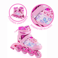 thumbnail image 1 of Patines De Línea Ajustables Con 4 Ruedas y Freno Seguro Onix Unicornio Magic Spark Rosa Para Niña, 1 of 5