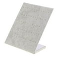 thumbnail image 4 of L-shape Stand Velvet Board Earring Dangle Stud Holder Earring Jewelry Display Display Pad Gray, 4 of 9