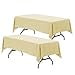 thumbnail image 3 of YOUR CHAIR COVERS - Pack of 2 60 x 102 inch Rectangular Polyester Tablecloth - Champagne, Premium Seamless Wedding Table Cloth for 6 ft Rectangle Tables, Ideal for Wedding and Other Events, 3 of 4