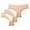 Beige, variant on 3PC Women Comfortable Underwear Ice Silk Panties Comfy Yoga Panties Exercise Briefs Beige XXL