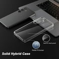 thumbnail image 4 of Slim Fit Case for Samsung Galaxy S24 2024 - Hard PC Back & Soft TPU Bumper, Shockproof Protective Case for Samsung Galaxy S24 5G 2024 (Clear, Galaxy S24), 4 of 16