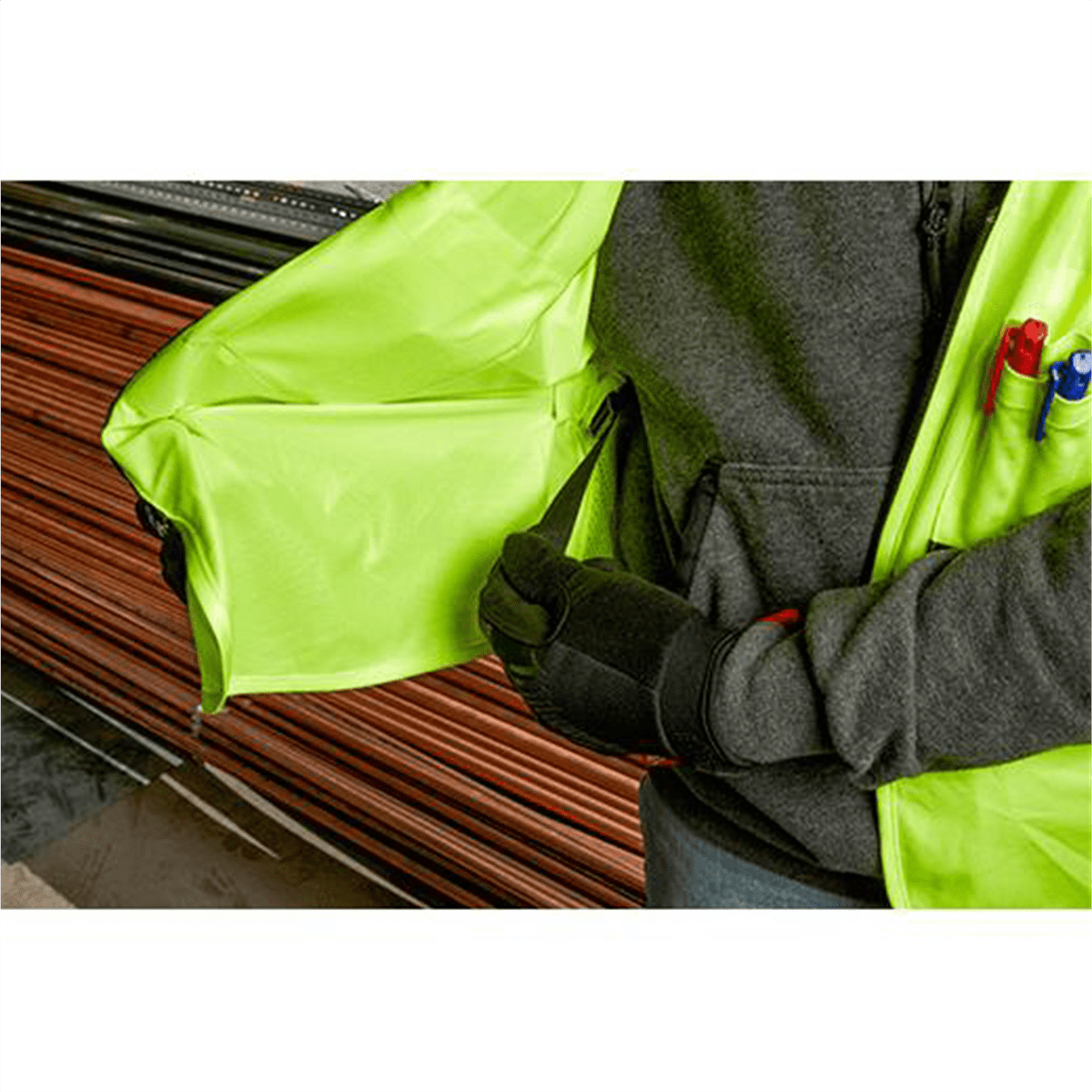Milwaukee Tool Hi Vis Yellow Safety Vest - L/XL