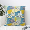 thumbnail image 4 of Pofeuu Cute Poodle Dog Print Double-sided plush pillowcase Square Throw Pillow Covers Pillows Cover for Living Room Bedroom Sofa Couch Cushion Cover（No pillow core）-24"x24", 4 of 7