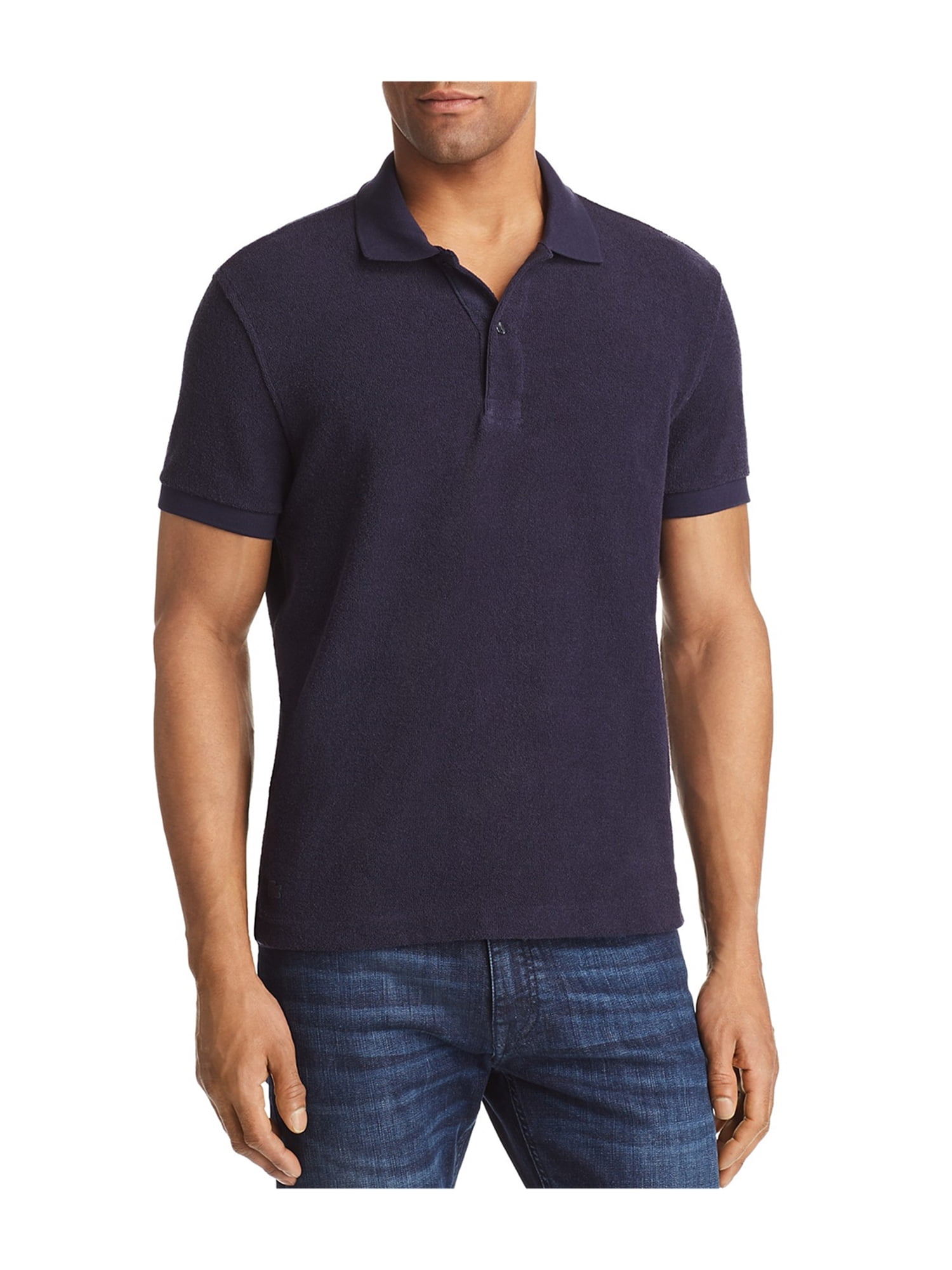 french terry polo shirt