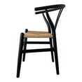 thumbnail image 3 of MOE'S Home VENTANA DINING CHAIR BLACK AND NATURAL-M2, 3 of 5